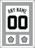 San Antonio Name & Numbers With 2 Champions Banner Patches - Home White (1989-2002) - Single Mat 2