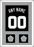 San Antonio Name & Numbers With 2 Champions Trophy Patches - Road Black (1989-2002) - Single Mat 2