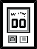 San Antonio Name & Numbers With 2 Champions Trophy Patches - Home White (2002-2017) - Triple Mat 1