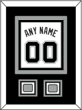 San Antonio Name & Numbers With 2 Champions Trophy Patches - Home White (2002-2017) - Triple Mat 2