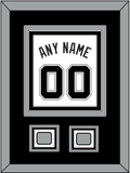 San Antonio Name & Numbers With 2 Champions Trophy Patches - Home White (2002-2017) - Triple Mat 2