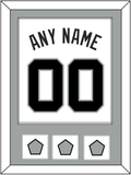 San Antonio Name & Numbers With 3 Champions Trophy Patches - Home White (1989-2002) - Single Mat 2