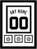 San Antonio Name & Numbers With 3 Finals Patches - Home White (1989-2002) - Double Mat 2