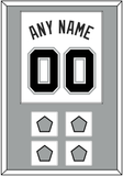 San Antonio Name & Numbers With 4 Champions Trophy Patches - Home White (2002-2017) - Single Mat 2