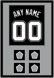 San Antonio Name & Numbers With 4 Finals Patches - Road Black (2002-2017) - Single Mat 2