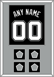 San Antonio Name & Numbers With 4 Finals Patches - Road Black (2002-2017) - Single Mat 2