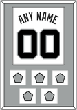 San Antonio Name & Numbers With 5 Champions Trophy Patches - Home White (1989-2002) - Single Mat 2