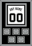San Antonio Name & Numbers With 5 Champions Trophy Patches - Home White (2002-2017) - Triple Mat 1