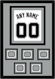 San Antonio Name & Numbers With 5 Champions Trophy Patches - Home White (2002-2017) - Triple Mat 3