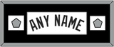 San Antonio Name With 2 Champions Banner Patches - Home White (1989-2002) - Single Mat 2