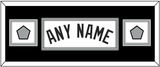 San Antonio Name With 2 Champions Banner Patches - Home White (1989-2002) - Double Mat 4