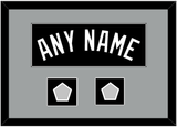 San Antonio Name With 2 Finals Patches - Road Black (1989-2002) - Single Mat 3