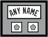 San Antonio Name With 2 Finals Patches - Home White (2002-2017) - Double Mat 5