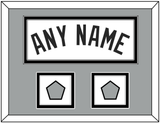 San Antonio Name With 2 Champions Banner Patches - Home White (2002-2017) - Double Mat 5