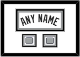 San Antonio Name With 2 Finals Patches - Home White (2002-2017) - Triple Mat 1