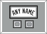 San Antonio Name With 2 Finals Patches - Home White (1989-2002) - Triple Mat 5