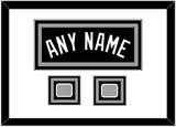 San Antonio Name With 2 Finals Patches - Road Black (2002-2017) - Triple Mat 1