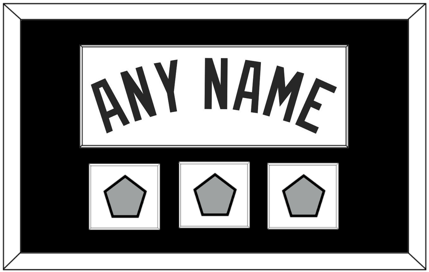 San Antonio Name With 3 Champions Banner Patches - Home White (2002-2017) - Essential Tier 1