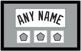 San Antonio Name With 3 Champions Banner Patches - Home White (2002-2017) - Single Mat 2