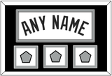 San Antonio Name With 3 Champions Trophy Patches - Home White (2002-2017) - Double Mat 2