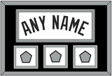 San Antonio Name With 3 Champions Trophy Patches - Home White (2002-2017) - Double Mat 2