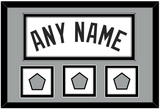 San Antonio Name With 3 Champions Trophy Patches - Home White (1989-2002) - Double Mat 3