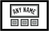 San Antonio Name With 3 Finals Patches - Home White (1989-2002) - Triple Mat 1