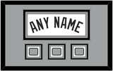 San Antonio Name With 3 Champions Banner Patches - Home White (1989-2002) - Triple Mat 3