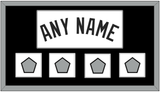 San Antonio Name With 4 Finals Patches - Home White (2002-2017) - Single Mat 1