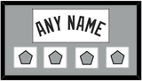 San Antonio Name With 4 Finals Patches - Home White (2002-2017) - Single Mat 2