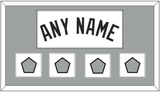 San Antonio Name With 4 Finals Patches - Home White (2002-2017) - Single Mat 2