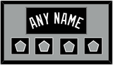 San Antonio Name With 4 Champions Banner Patches - Road Black (2002-2017) - Single Mat 2