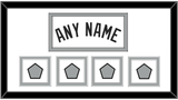 San Antonio Name With 4 Finals Patches - Home White (2002-2017) - Double Mat 1