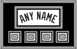 San Antonio Name With 4 Finals Patches - Home White (2002-2017) - Triple Mat 2