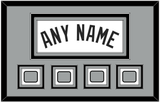 San Antonio Name With 4 Finals Patches - Home White (2002-2017) - Triple Mat 3