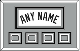 San Antonio Name With 4 Champions Trophy Patches - Home White (1989-2002) - Triple Mat 3