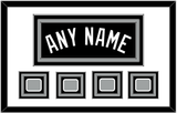 San Antonio Name With 4 Finals Patches - Road Black (2002-2017) - Triple Mat 1