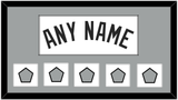 San Antonio Name With 5 Champions Trophy Patches - Home White (1989-2002) - Single Mat 2