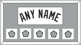 San Antonio Name With 5 Champions Trophy Patches - Home White (1989-2002) - Single Mat 2