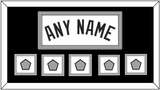 San Antonio Name With 5 Champions Trophy Patches - Home White (2002-2017) - Double Mat 2