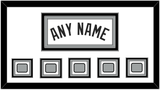 San Antonio Name With 5 Champions Trophy Patches - Home White (1989-2002) - Triple Mat 1