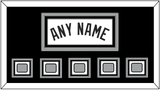 San Antonio Name With 5 Champions Trophy Patches - Home White (1989-2002) - Triple Mat 2