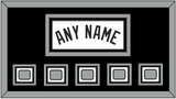 San Antonio Name With 5 Champions Trophy Patches - Home White (1989-2002) - Triple Mat 2