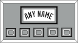San Antonio Name With 5 Champions Trophy Patches - Home White (1989-2002) - Triple Mat 3