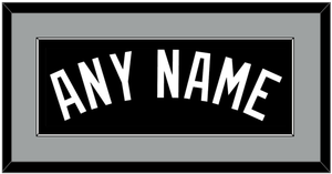 San Antonio Name - Black Icon - Single Mat 2