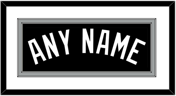 San Antonio Name - Black Icon - Double Mat 1