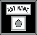 San Antonio Name & Champions Trophy Patch - Home White (1989-2002) - Double Mat 2