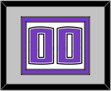 Sacramento Number - Home White (2014-2016) - Double Mat 4