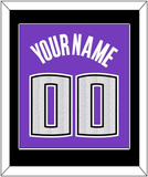 Sacramento Name & Number - Road Purple (2014-2016) - Single Mat 2