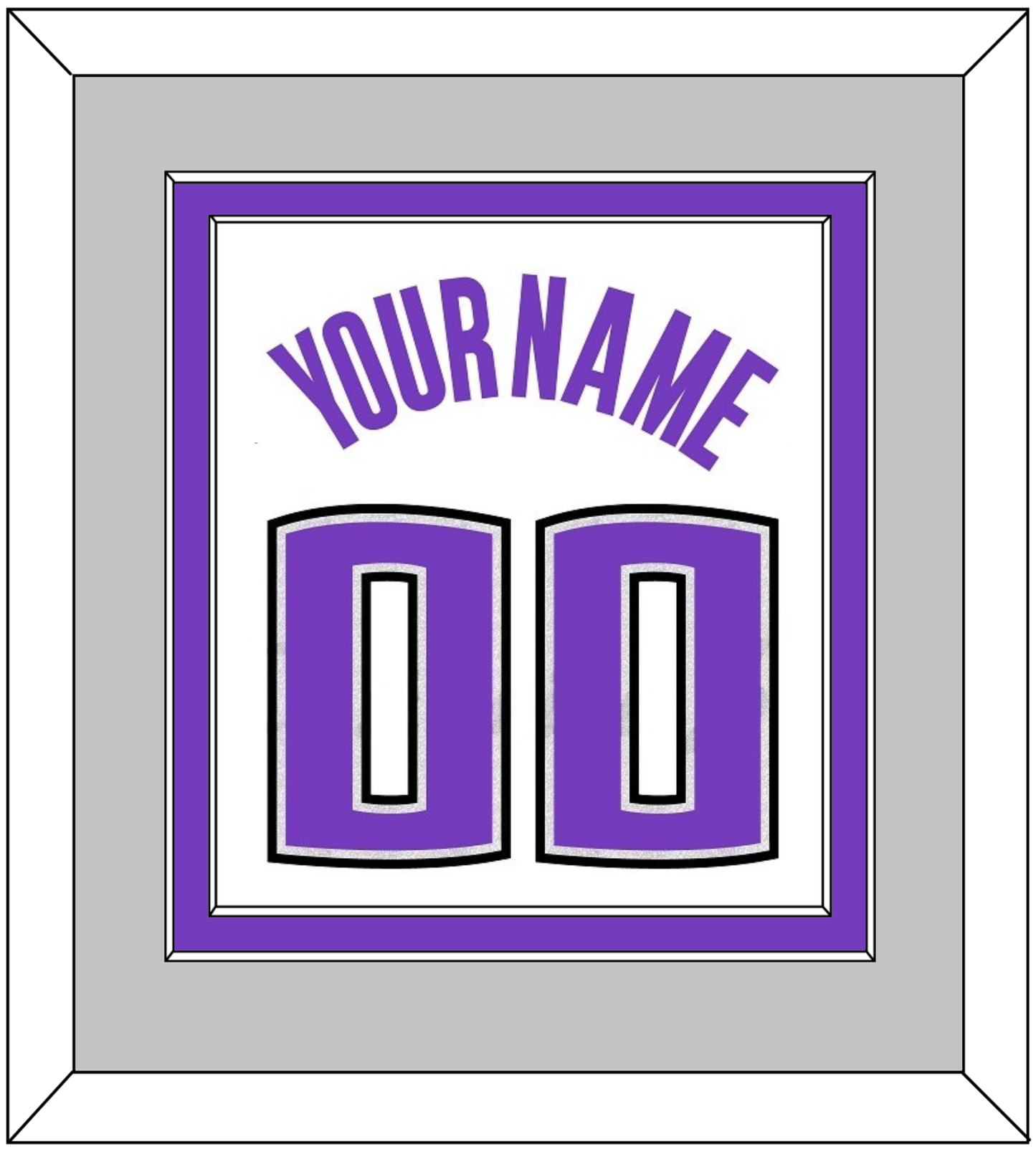 Sacramento Name & Number - Home White (2014-2016) - Signature Tier 4